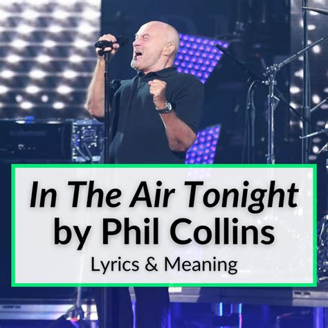 in the air tonight meaning|in the air tonight remake.